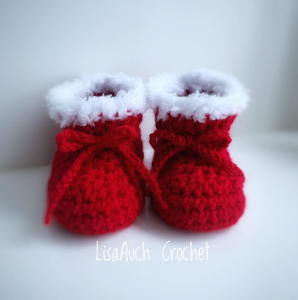 Newborn top christmas booties